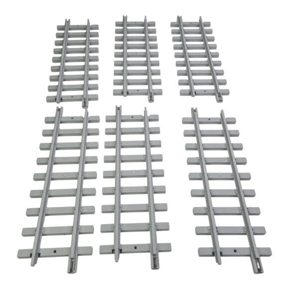 PRECIOUS MOMENTS Sugar Town Holiday Express Replacement STRAIGHT TRACK Set Of 6 - Picture 2 of 7